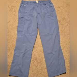 WonderWink Women's Cargo Scrub Pants - Light Blue